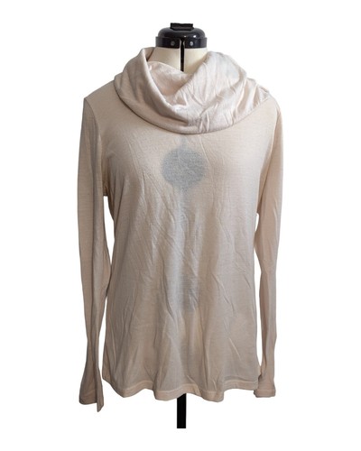 Ann taylor cream cowl neck - cream,