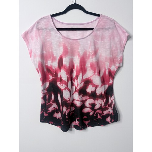 Apt pink black - floral, ombre