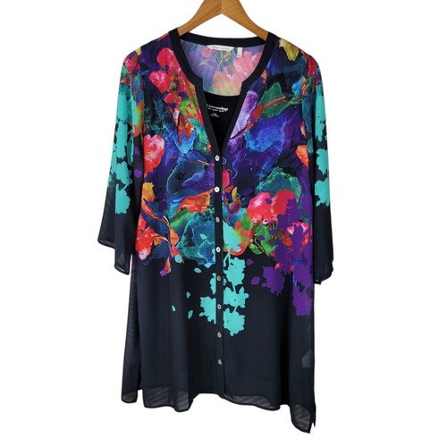 Soft surroundings floral sheer - surroundings,