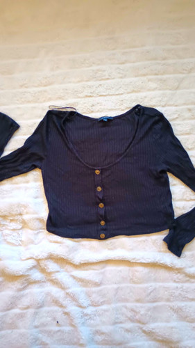 Ambiancee black ribbed knit - black,